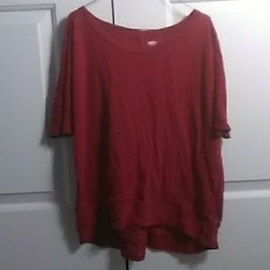 Old Navy red loose shirt